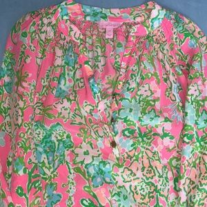 Lilly Pulitzer Long Sleeve Silk blouse